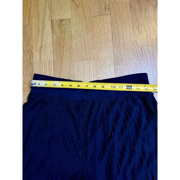 Anthropologie Women's Pleated Pull-On Palazzo Wide Leg Pants Navy Blue Size S - Picture 4 of 12